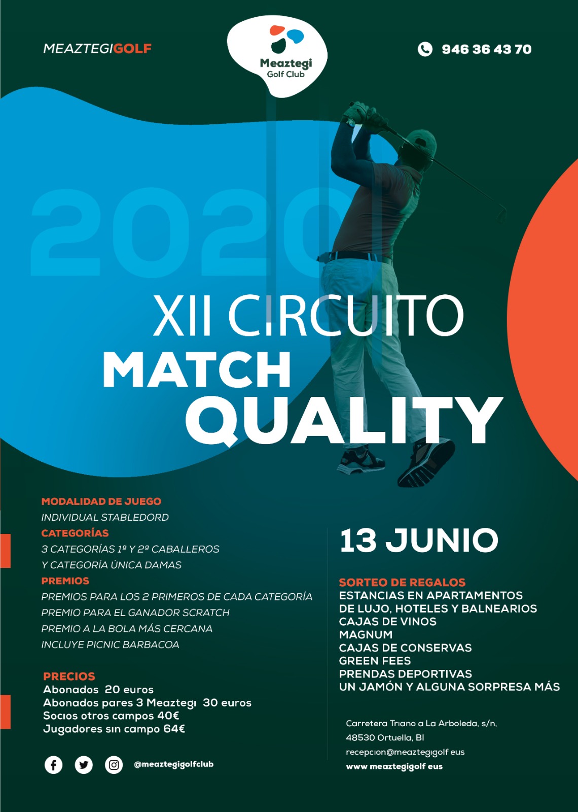 Clasificaciones Torneo Match Quality Golf / 12 de septiembre 2020