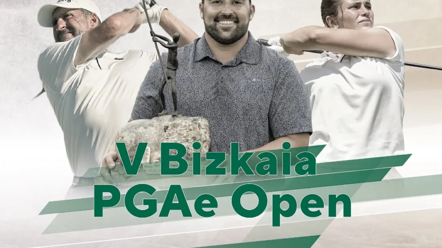 Cartel oficial del V Bizkaia PGAe Open en Meaztegi Golf, del 19 al 21 de junio - torneo golf bizkaia