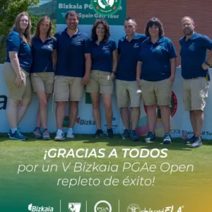 Equipo organizador del V Bizkaia PGAe Open, una cita clave del golf en Bizkaia