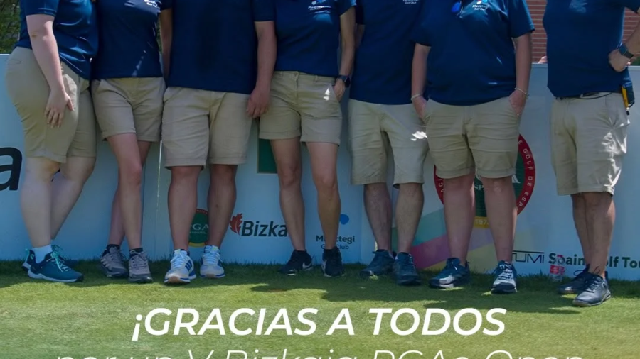 Equipo organizador del V Bizkaia PGAe Open, una cita clave del golf en Bizkaia