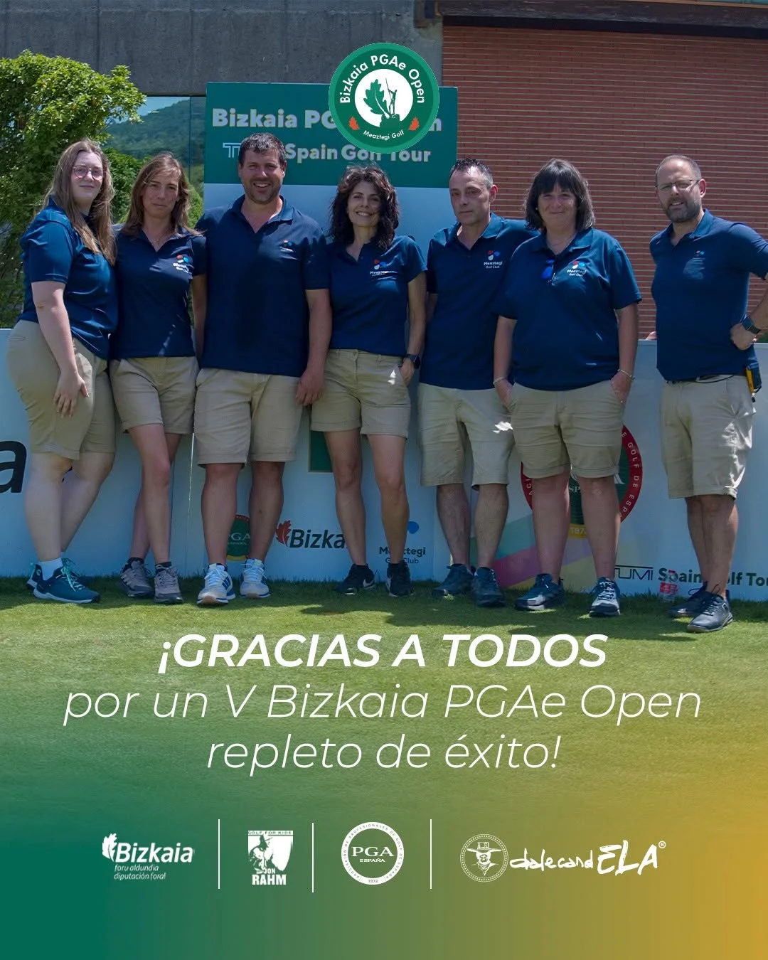 Equipo organizador del V Bizkaia PGAe Open, una cita clave del golf en Bizkaia