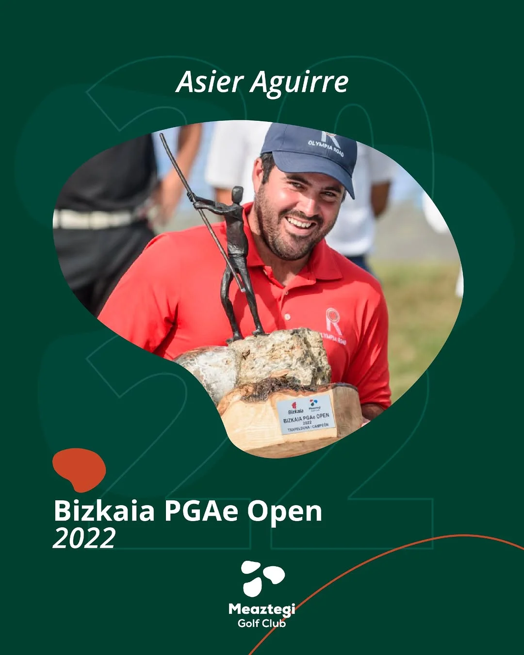 Asier Aguirre, primer ganador del Bizkaia PGAe Open 2022 en Meaztegi Golf