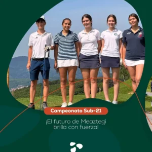 Equipo de Meaztegi Golf en el torneo Sub-21 Bizkaia
