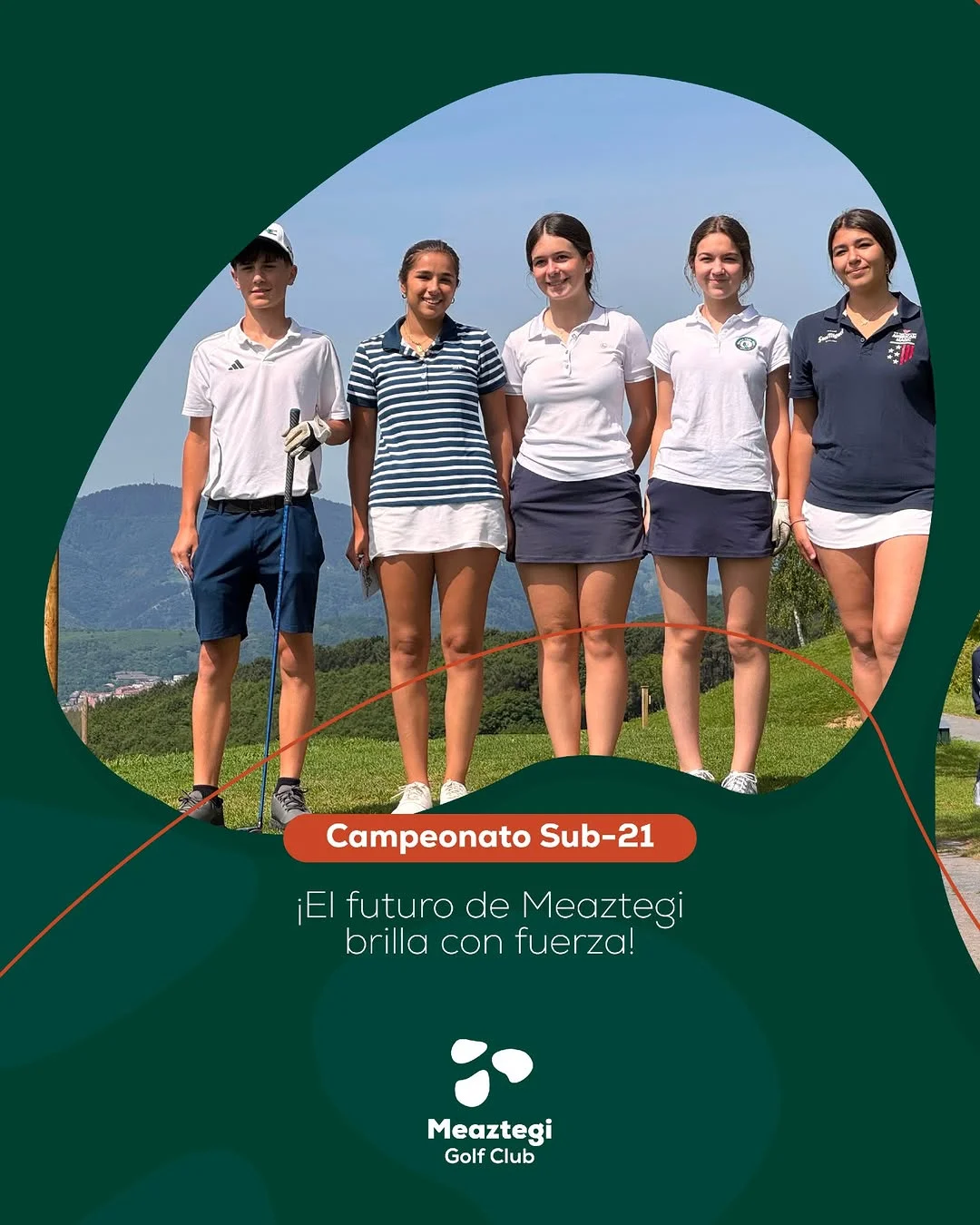 Equipo de Meaztegi Golf en el torneo Sub-21 Bizkaia