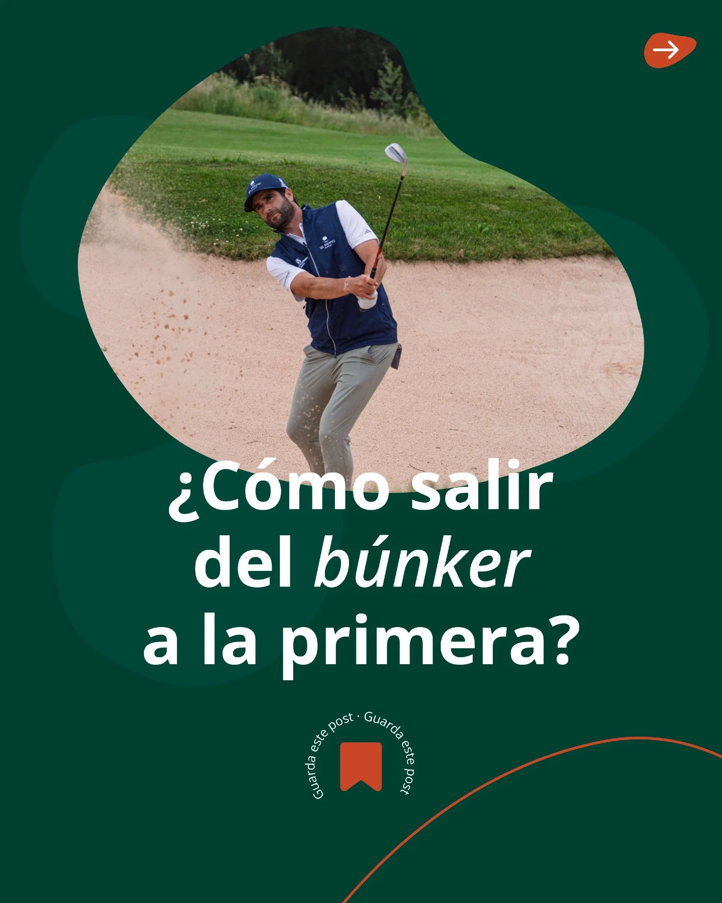 Cómo salir del búnker a la primera en un campo de golf de Bizkaia