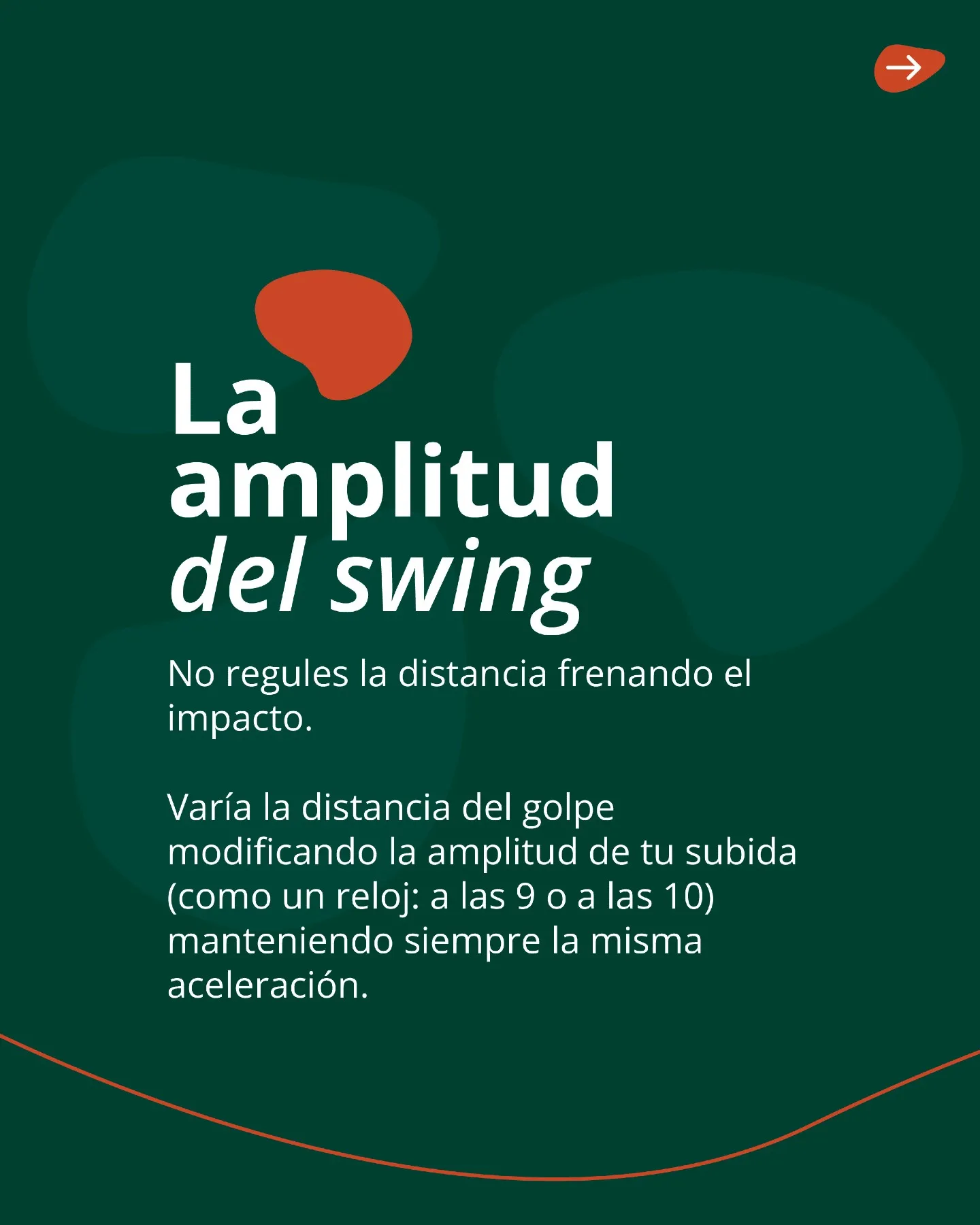 Ajuste de la amplitud del swing para controlar el pitch en Meaztegi Golf