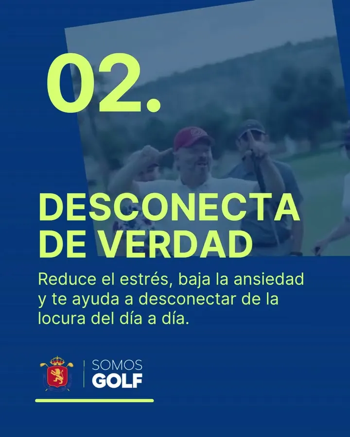 Jugar al golf reduce el estrés y ayuda a desconectar del día a día