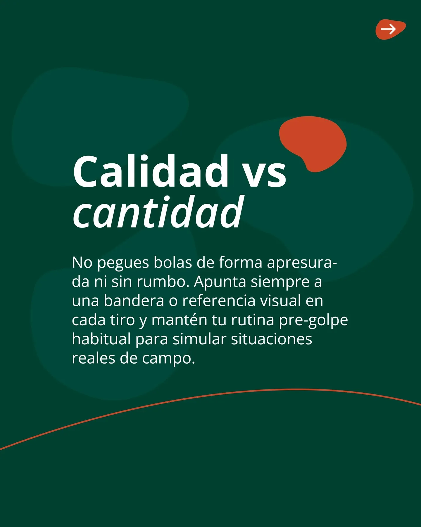 Calidad frente a cantidad en el driving range: apuntar a una bandera y mantener la rutina pre-golpe