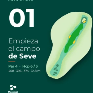 Portada de la serie hoyo a hoyo: el hoyo 1 de Meaztegi, par 4 que empieza el campo de Seve