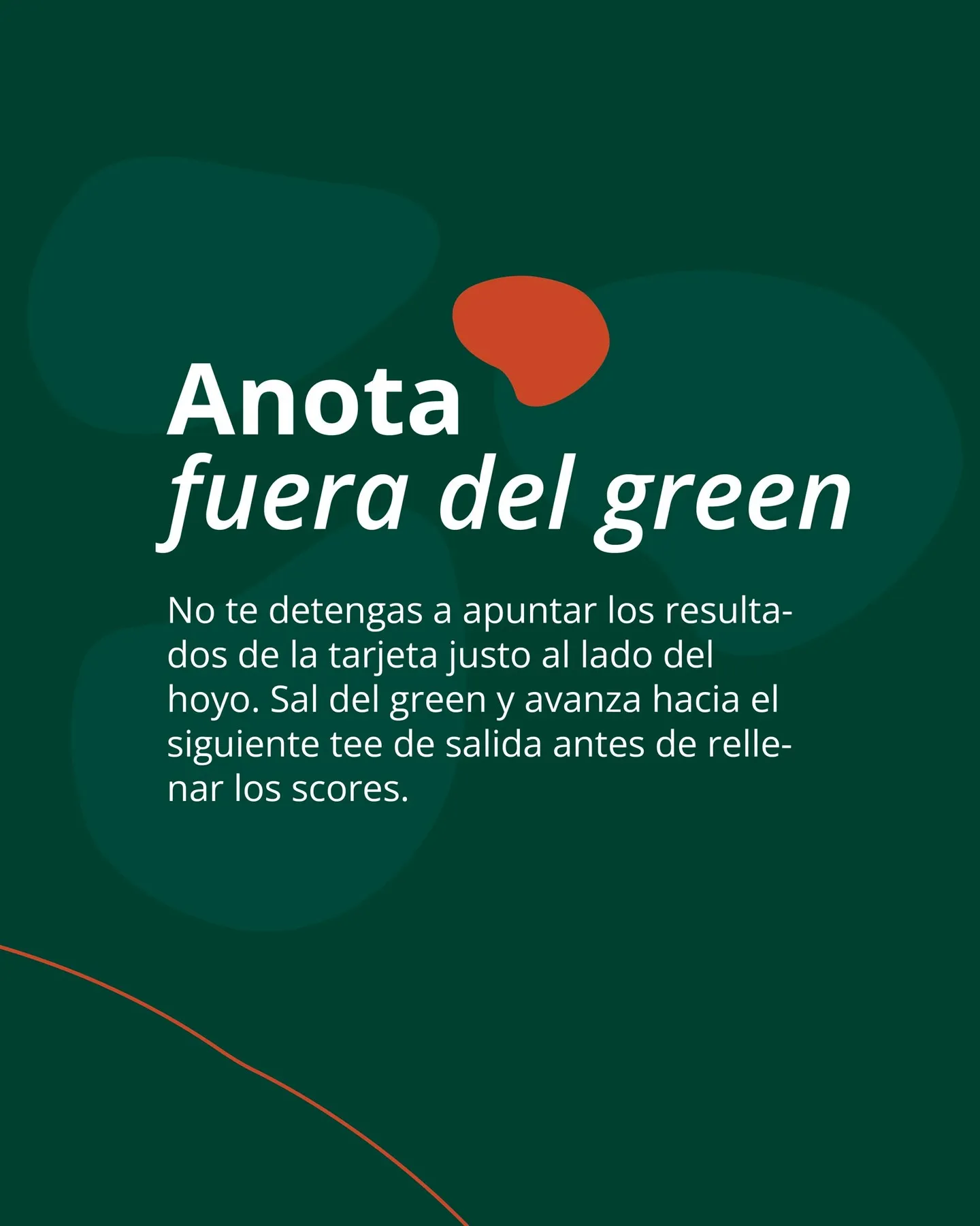 Tercera clave para agilizar el ritmo de juego: anotar los scores fuera del green, camino del siguiente tee de salida